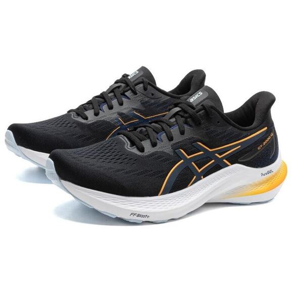 ASICS Men\'s GT-2000 12 Running Shoes Black / Fellow Yellow 11.5 M